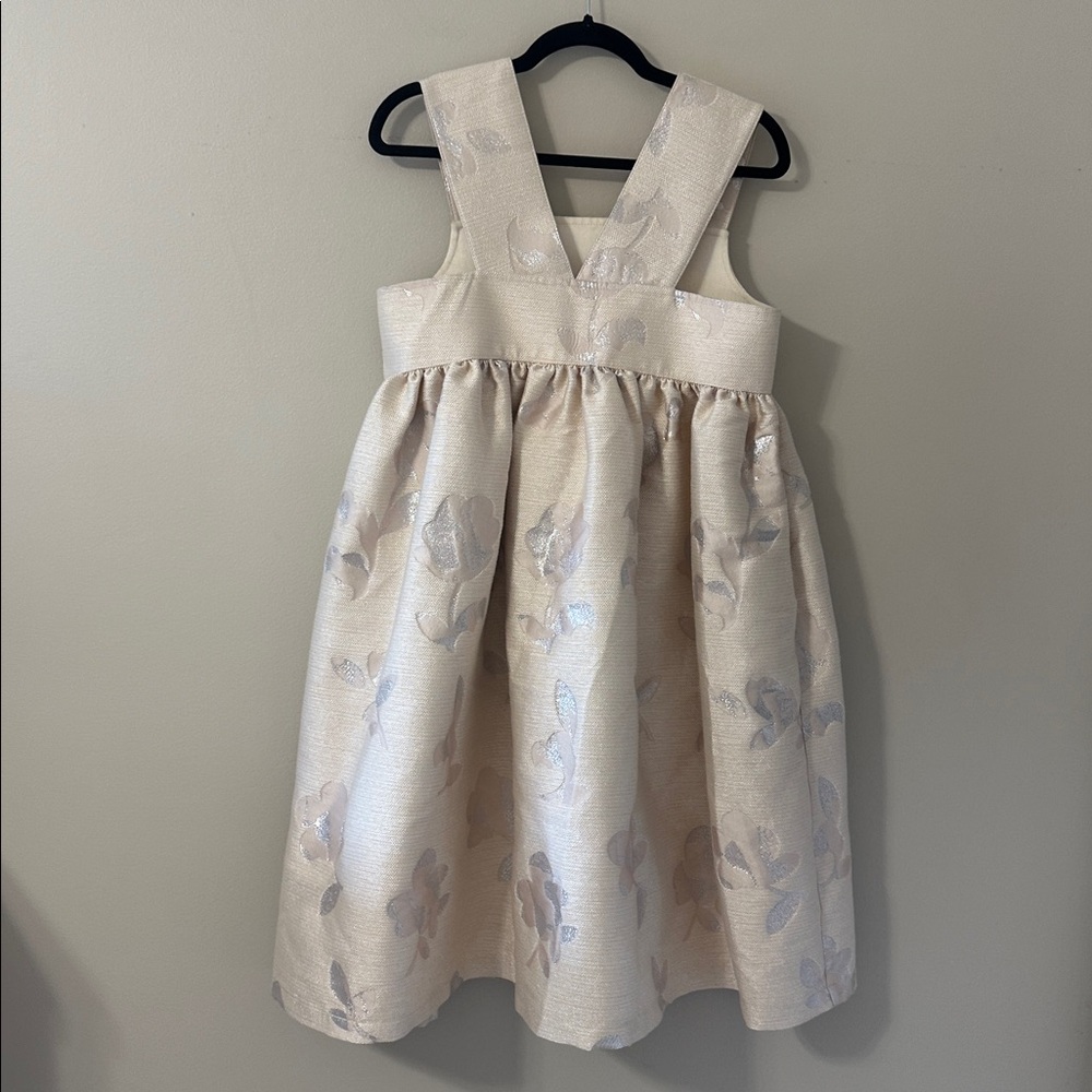 Comme des Garçons tao Floral Jacquard Sleeveless Dress Champagne Color Sz Small - Picture 2 of 9